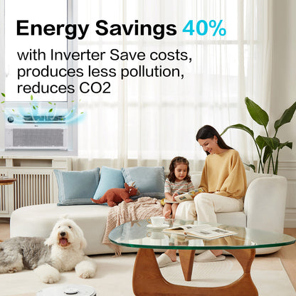 ZOKOP 8000 BTU Inverter Window Air Conditioner with APP & Voice Control