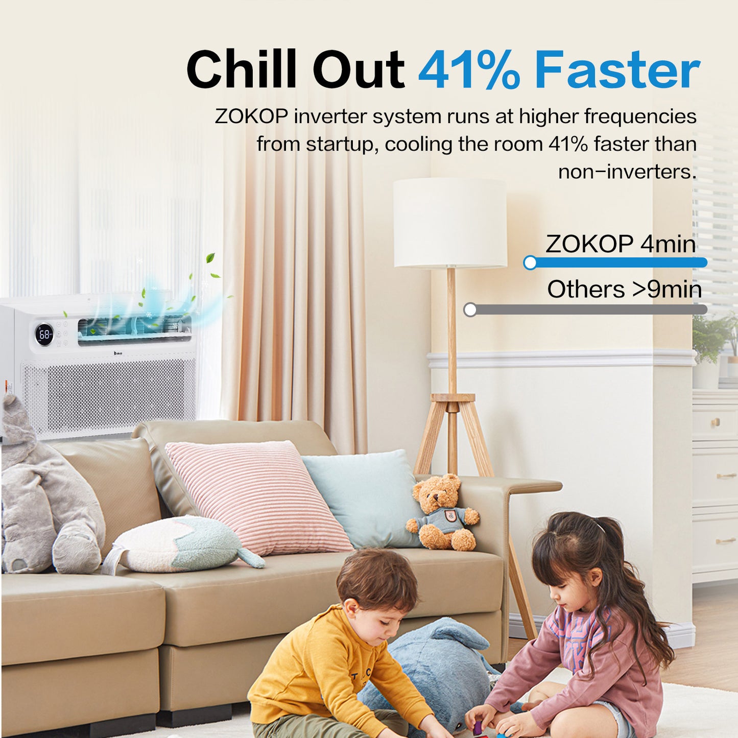 ZOKOP 10000 BTU Inverter Window Air Conditioner with WiFi