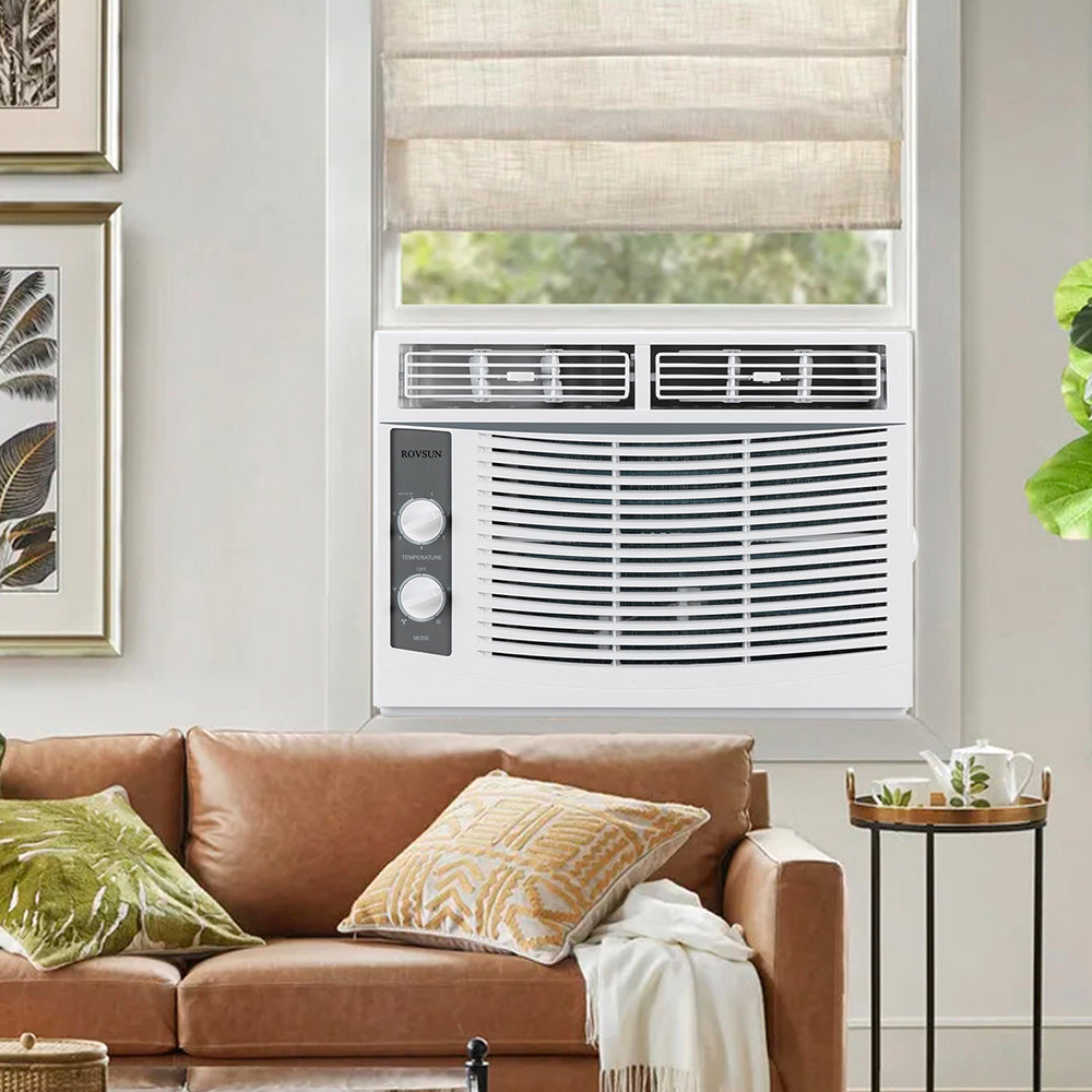 ZOKOP Window Air Conditioner 5000 BTU, 7 temperature,2 cooling and fan settings