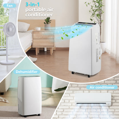 ZOKOP Smart WiFi Enabled 8250BTU (12000BTU ASHRAE) Portable Air Conditioner & Dehumidifier Function