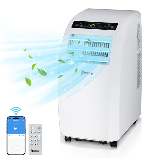 ZOKOP Smart WiFi Enabled 7760BTU (12000 BTU ASHRAE) Portable Air Conditioner & Dehumidifier