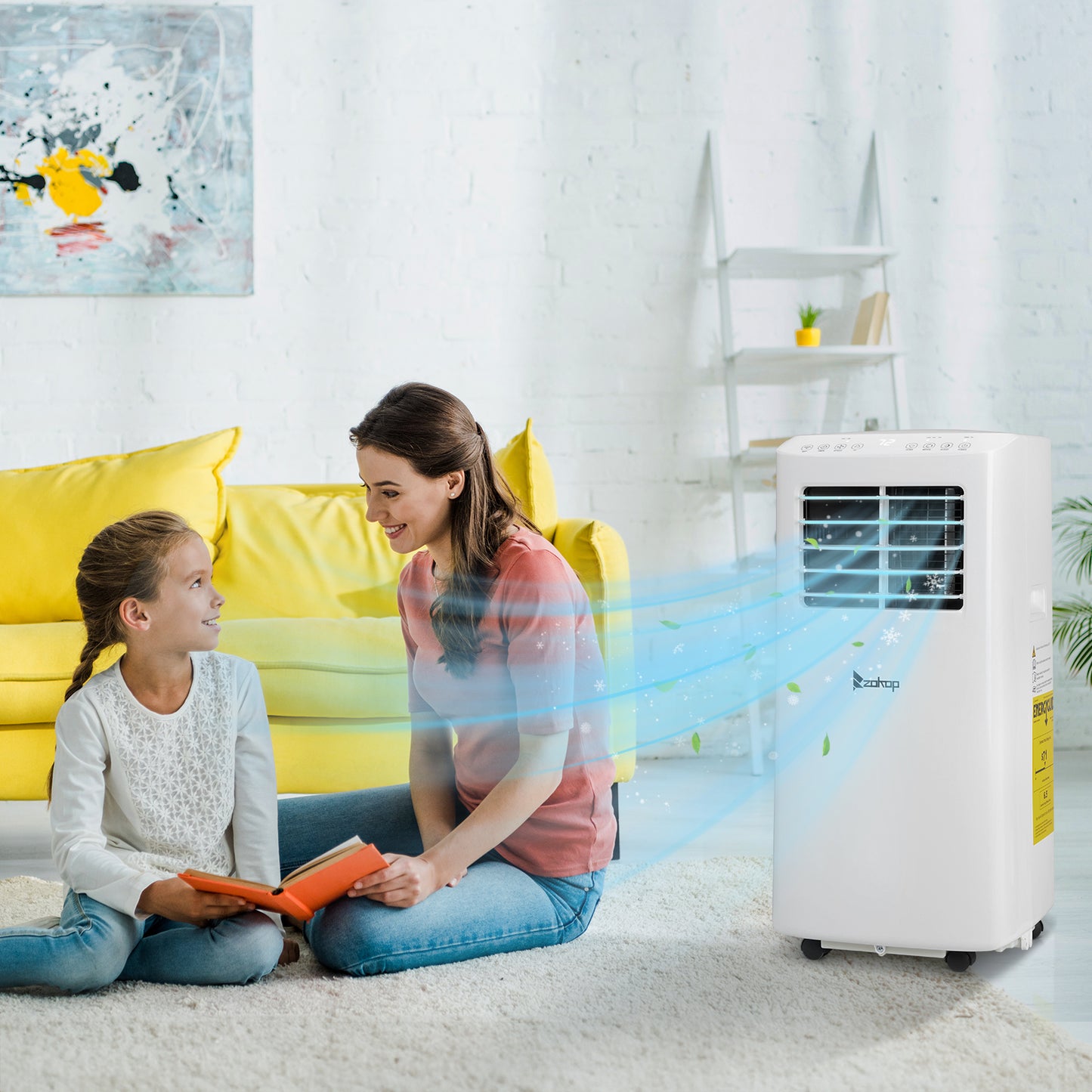 ZOKOP Smart WiFi Enabled 5100 BTU (8000 BTU ASHRAE) Portable Air Conditioner