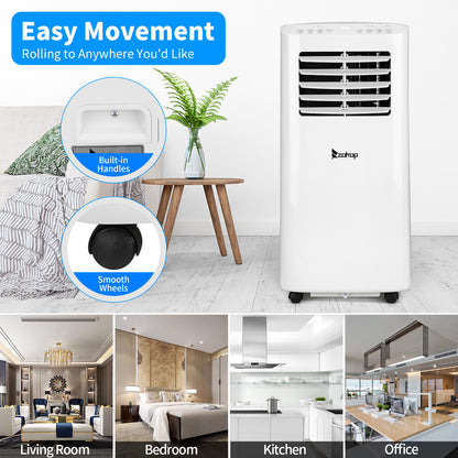 ZOKOP Smart WiFi Enabled 6000BTU (9000BTU ASHRAE) Portable Air Conditioner